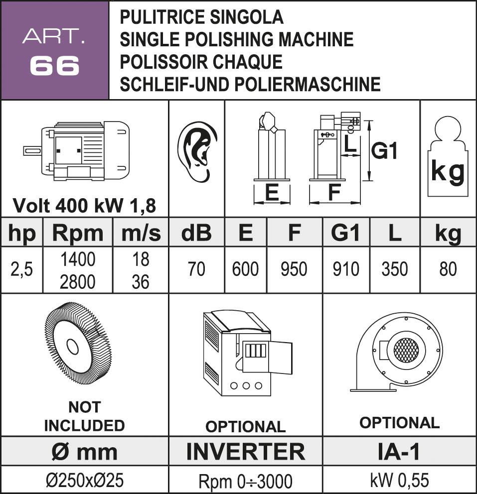 Aceti Poliermaschine ART 66