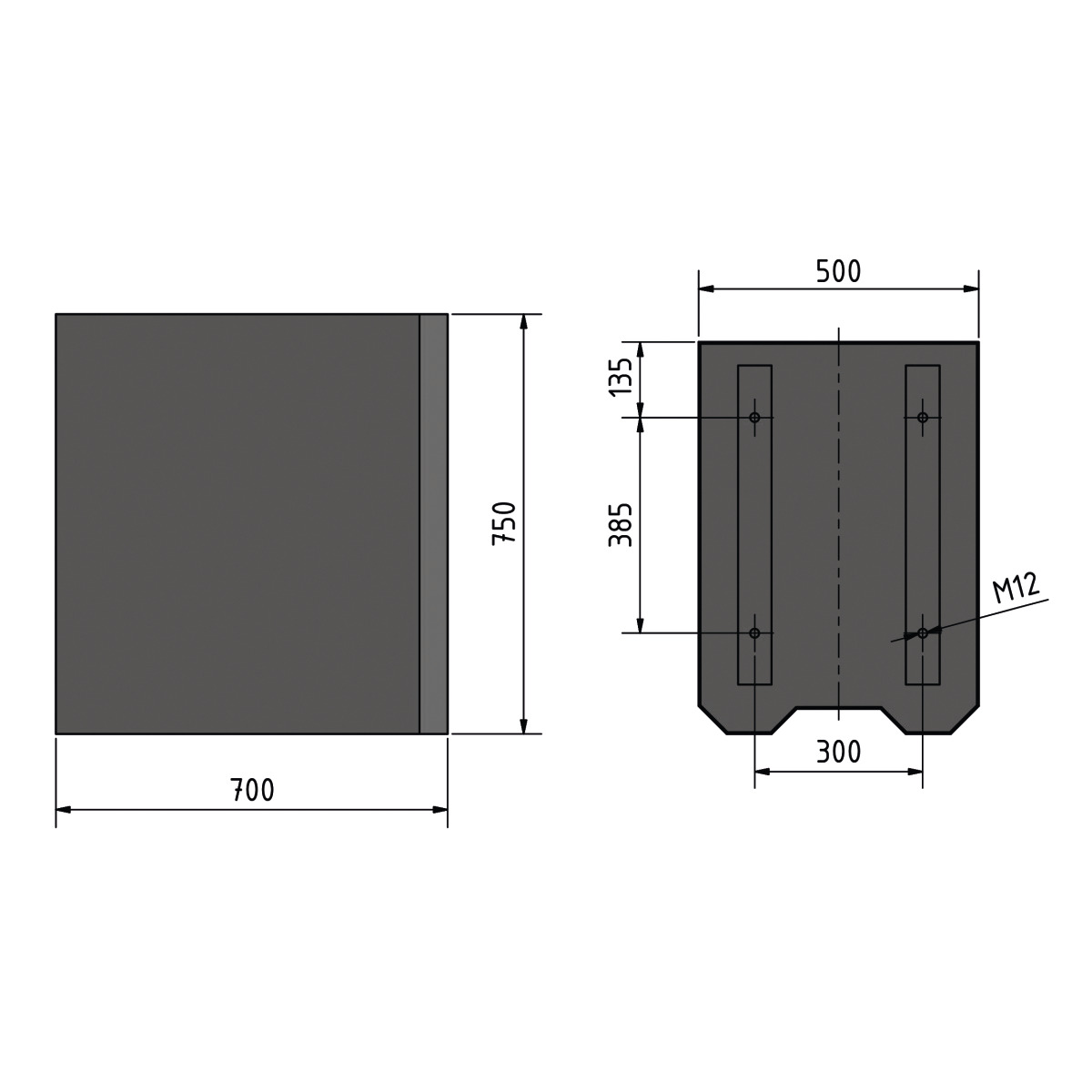 Optimum Maschinenunterbau MSM 2 700 x 550 x 750 mm 3353009