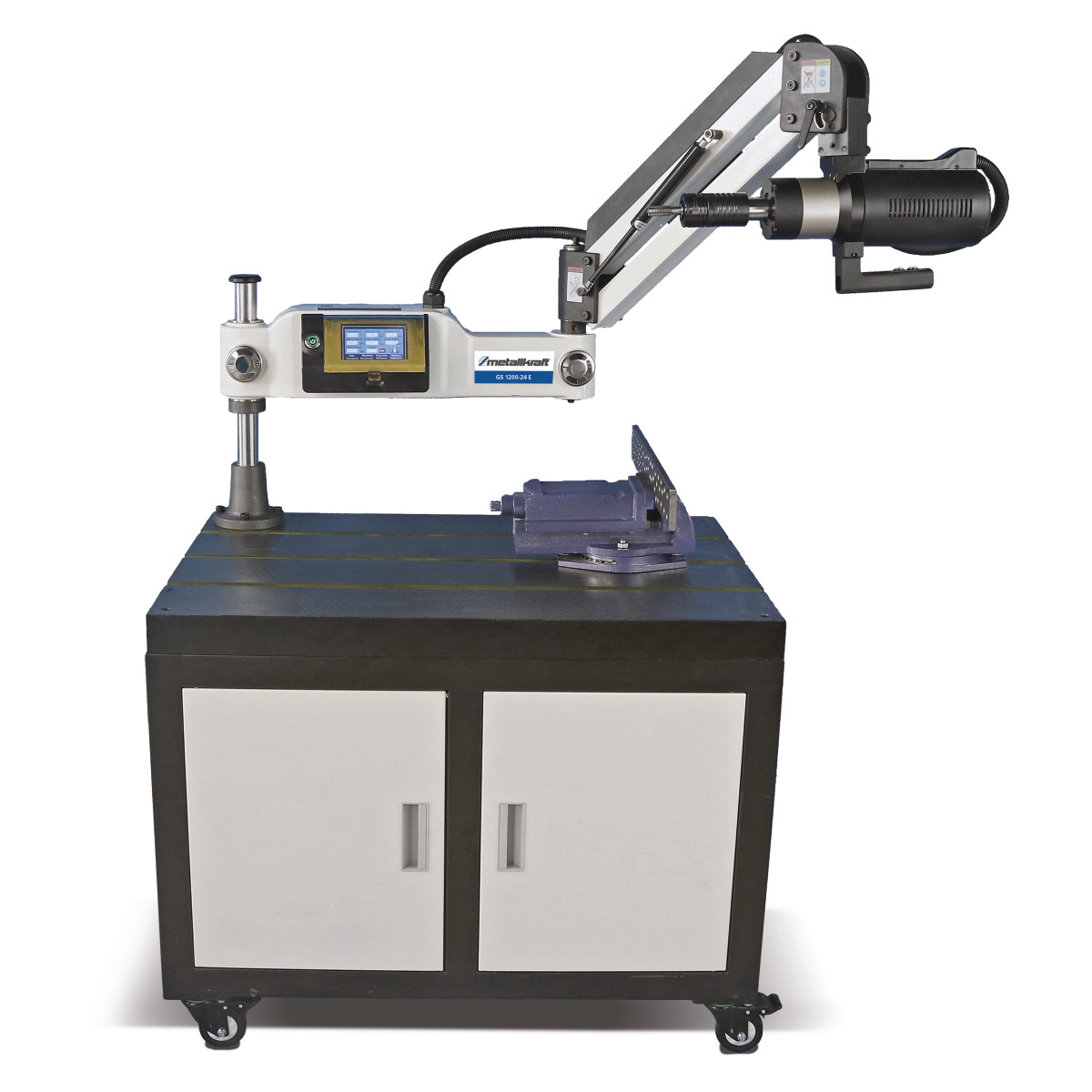 Metallkraft  GS 1200-24 E Aktions-Set inkl. Unterbau Elektrische Gewindeschneidmaschine 4450124SET