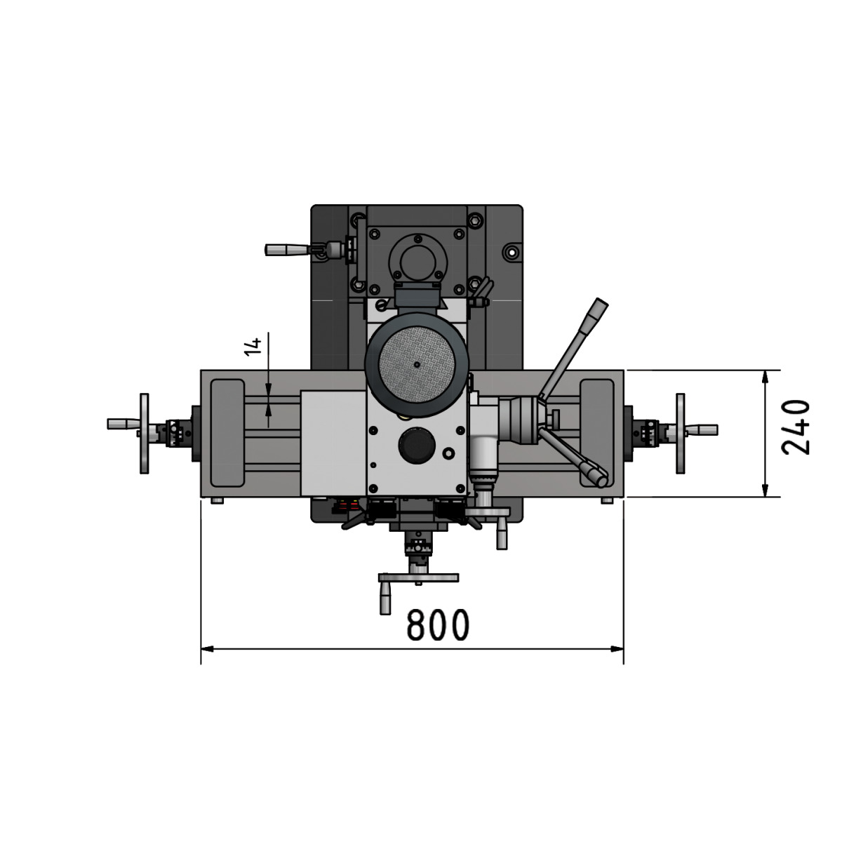 Optimum OPTImill MB 4D Präzisions-Bohr-Fräsmaschine 3338448