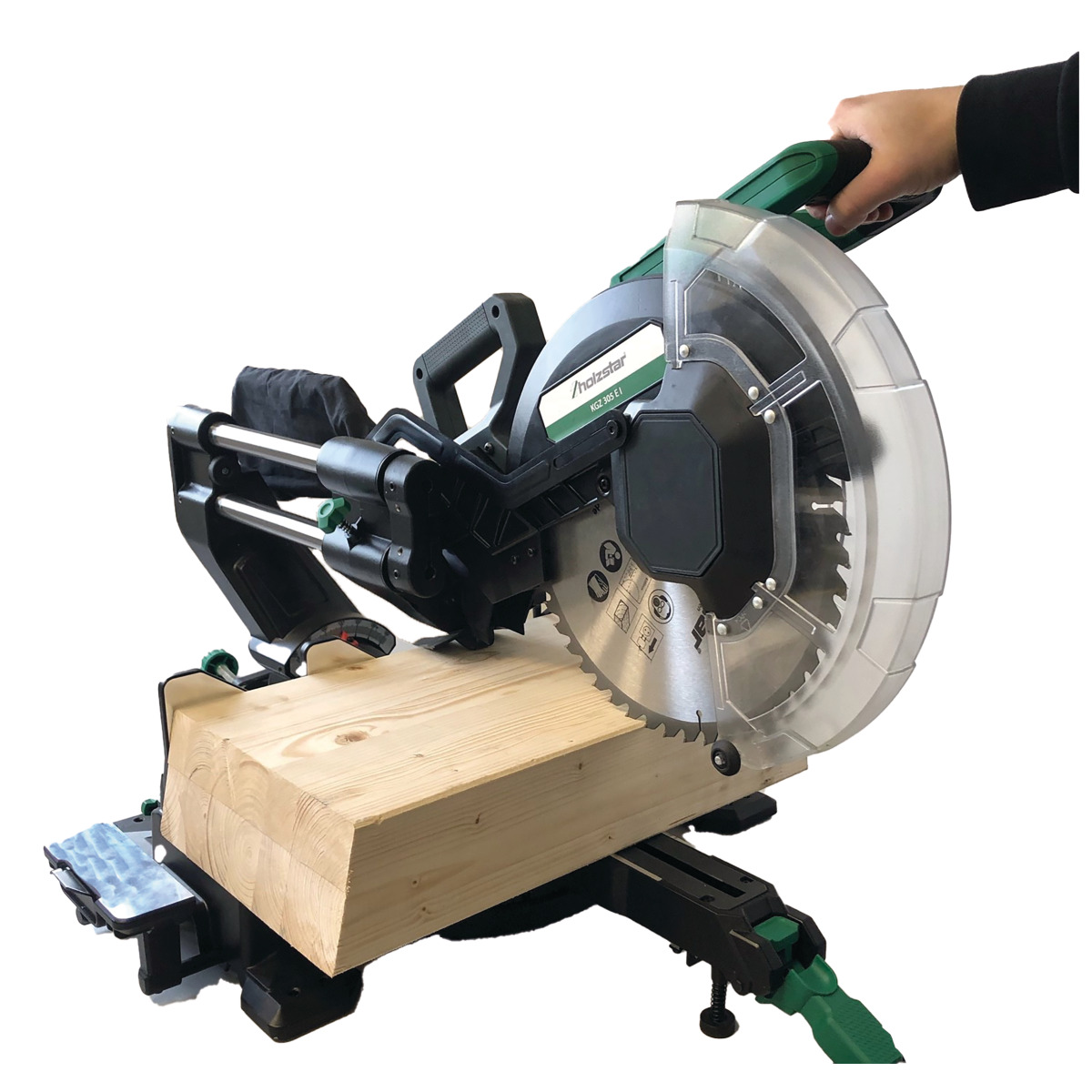 Holzstar  KGZ 305 E I Kapp- und Gehrungssäge mit Zugfunktion 5702306