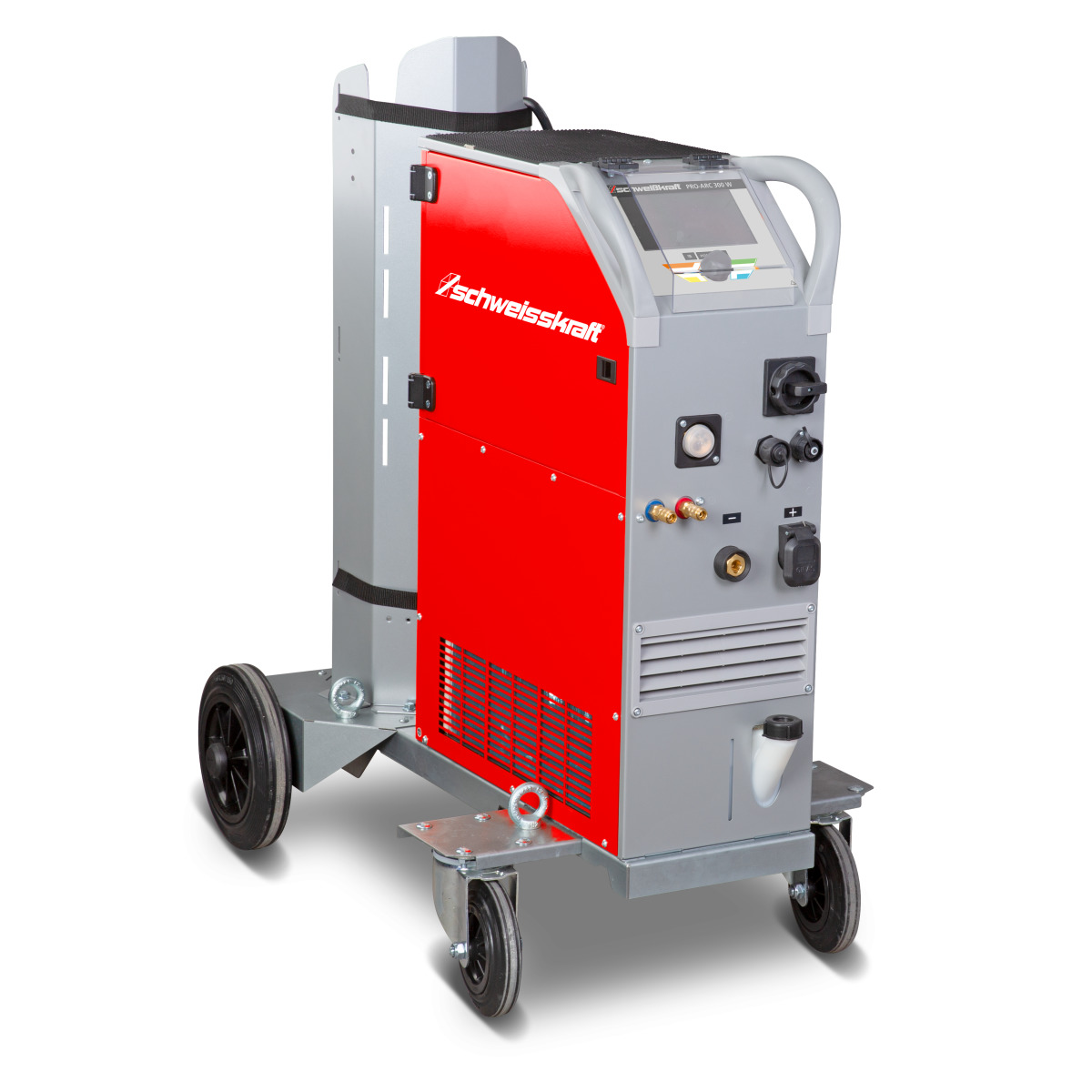 Schweisskraft PRO-ARC 300 W (Fahrwagen Profi, Bedienfeld unten) Aktions-Set MIG/MAG Inverter-Schweißgerät 1086530SET