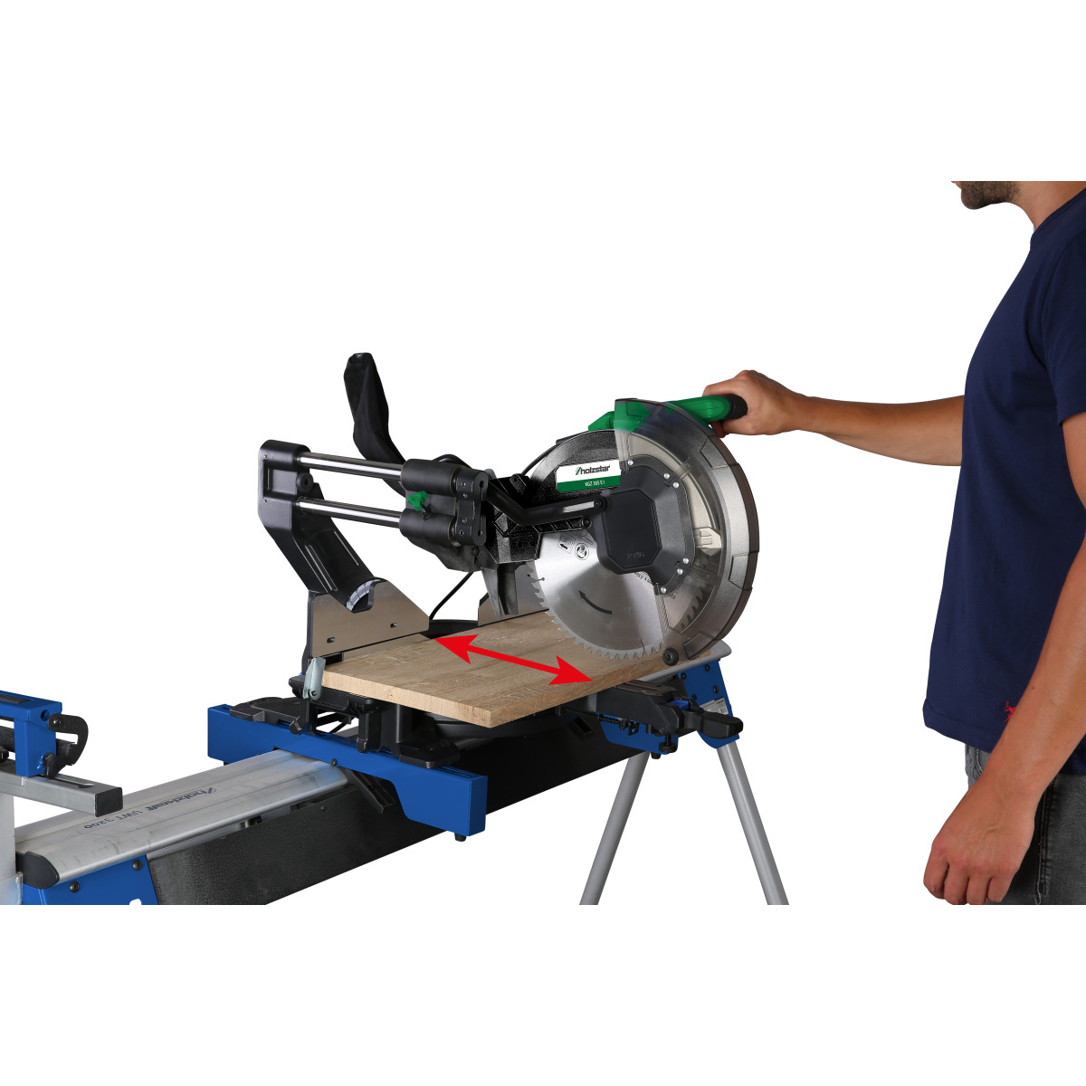 Holzstar  KGZ 305 E I Kapp- und Gehrungssäge mit Zugfunktion 5702306