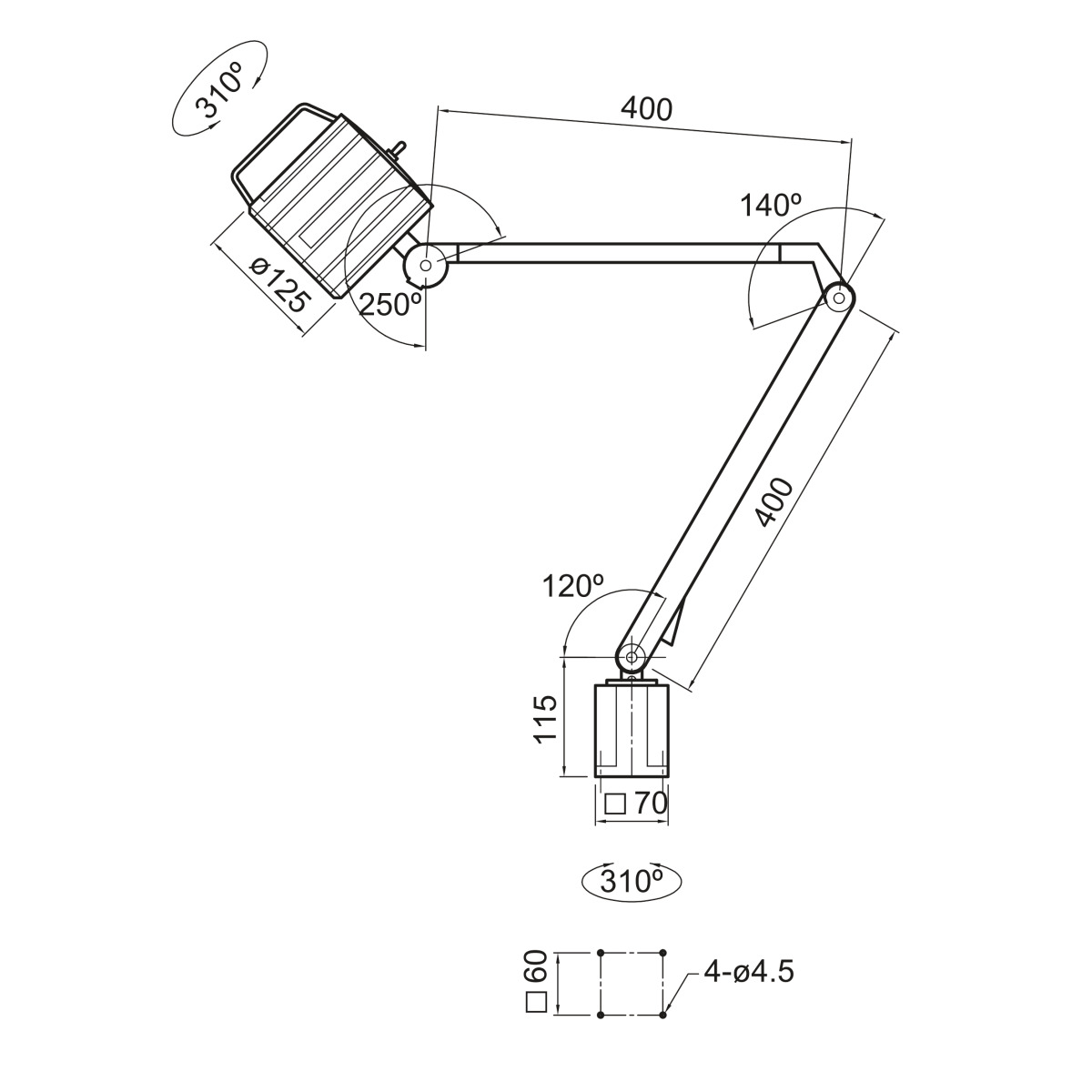 Optimum MWG 6-720 LED Maschinen- und Werkstattleuchte 3351053