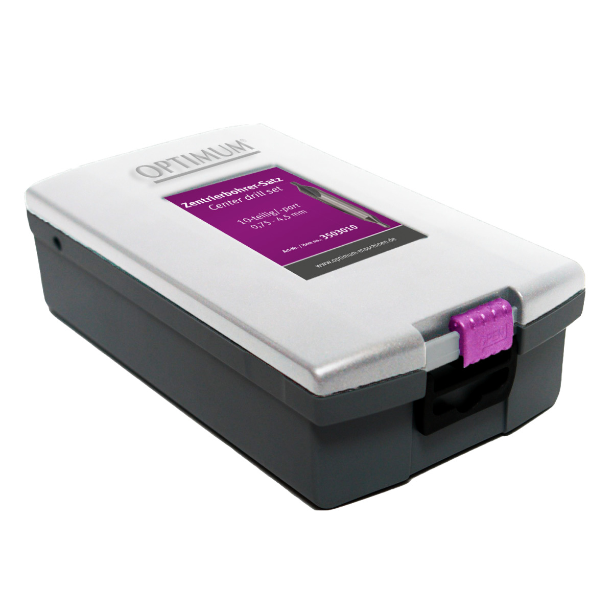 Optimum Zentrierbohrer-Satz 10tlg. 0,75-4,5 mm HSS - 3203010