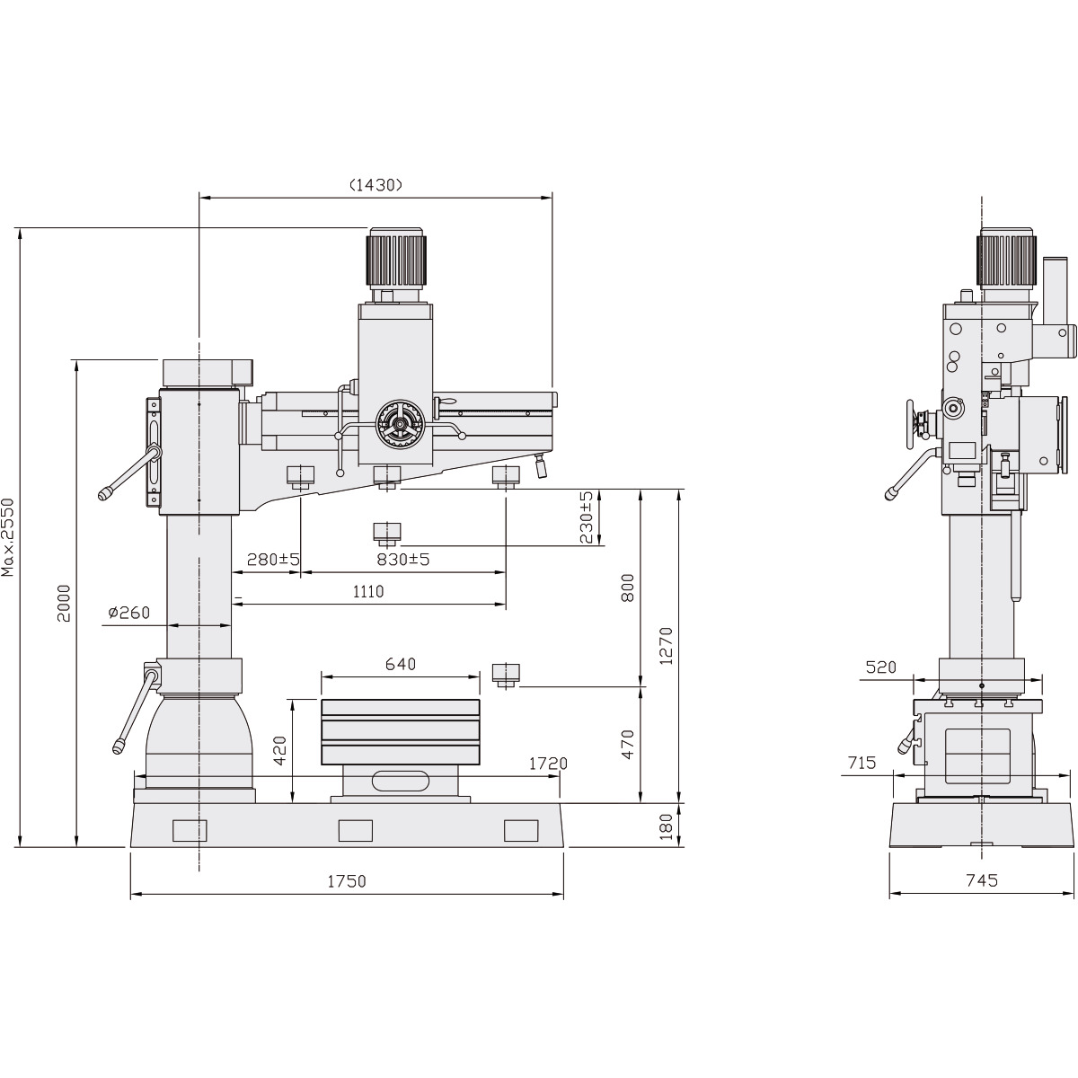 Optimum OPTIdrill RD 5 Radialbohrmaschine 3049050
