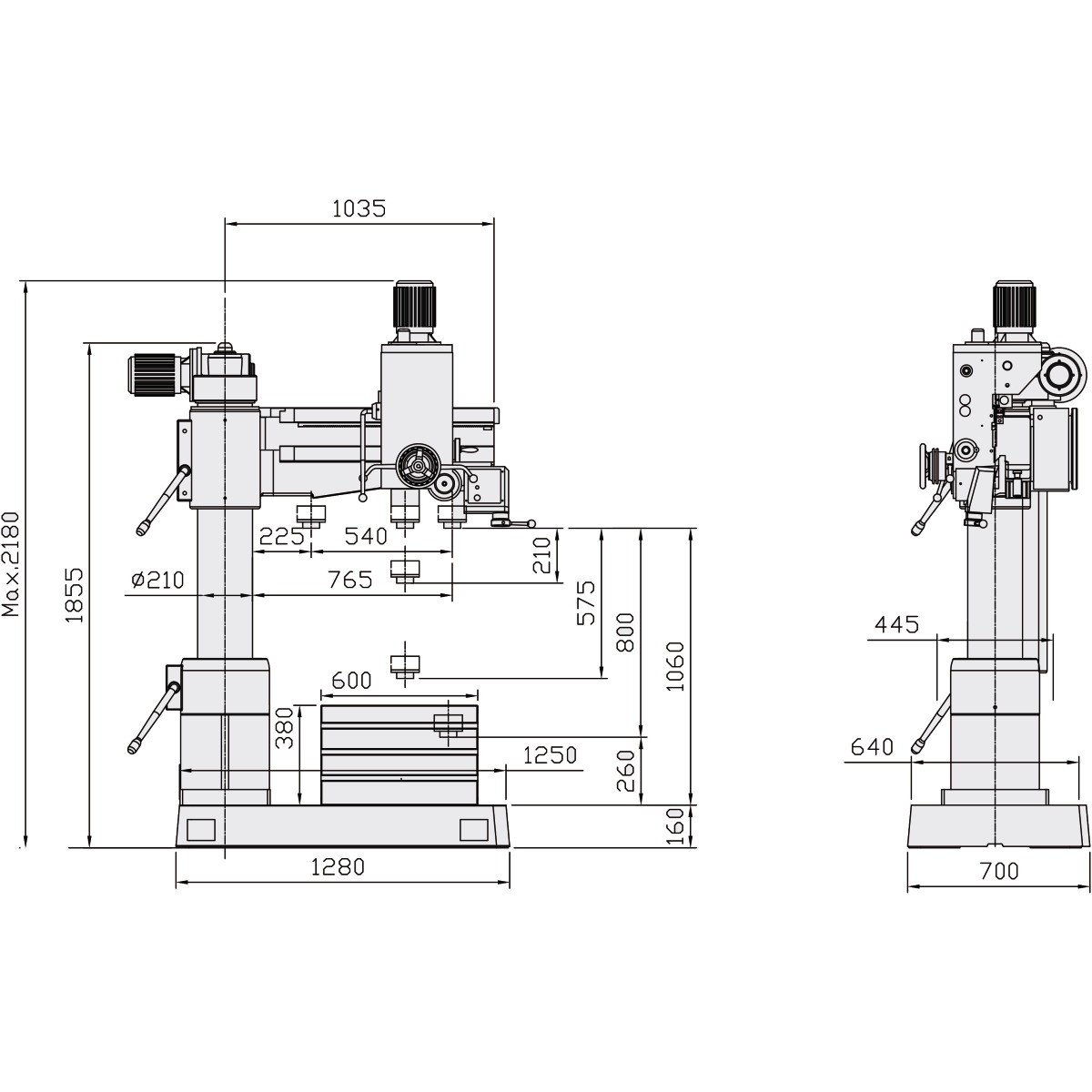 Optimum OPTIdrill RD 4 Radialbohrmaschine 3049040