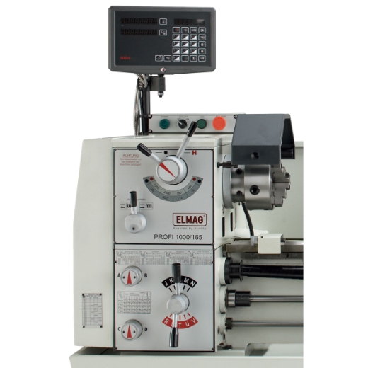 ELMAG Universal-Drehmaschine PROFI 1000/165 inkl. 3-Achs-Positionsanzeige (88151)