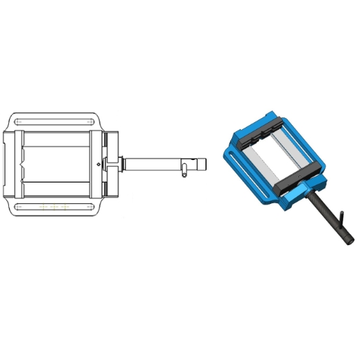 ELMAG PROFI-Maschinenschraubstock 4'/ 100 mm (16082)