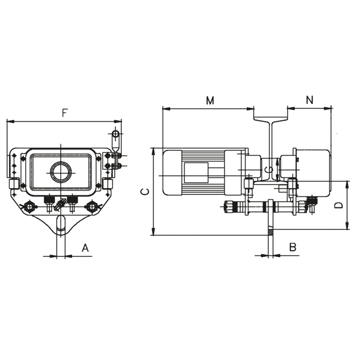 Unicraft  EFW 2-1 Elektrofahrwerk 6194320
