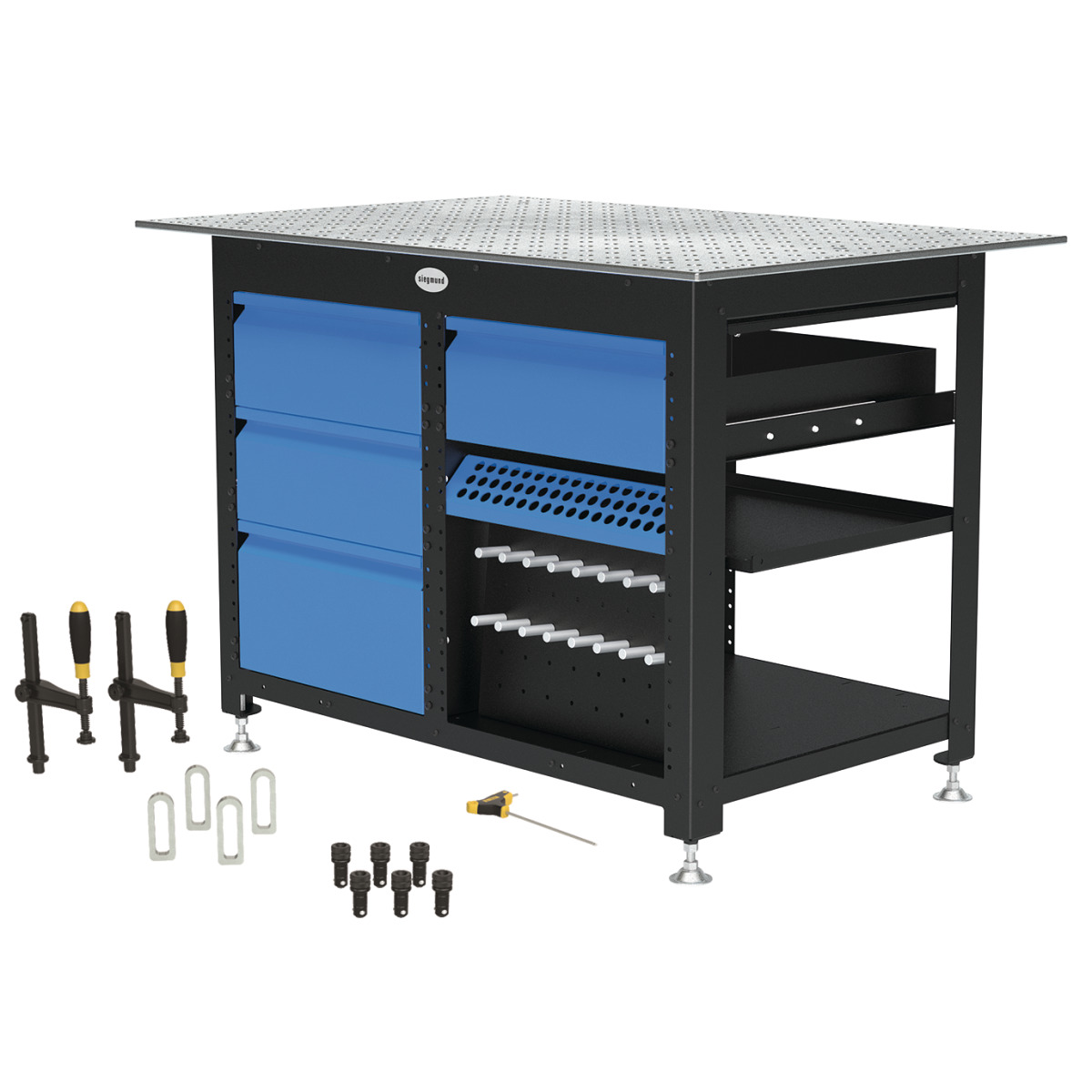 Schweisskraft Siegmund Workstation Basispaket inkl. 4 Schubladen inkl. Werkzeug-Set A Werkbank 191167323