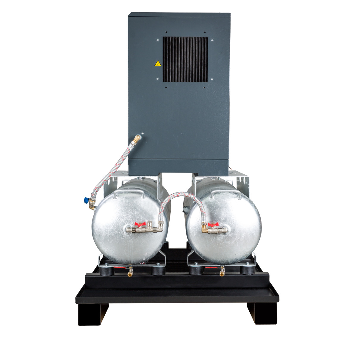 Aircraft A-DUO-MICRO SE 4.0-10 2x100 Schraubenkompressor mit Rippenbandriemenantrieb auf 2 x 100 l Behälter 2091624