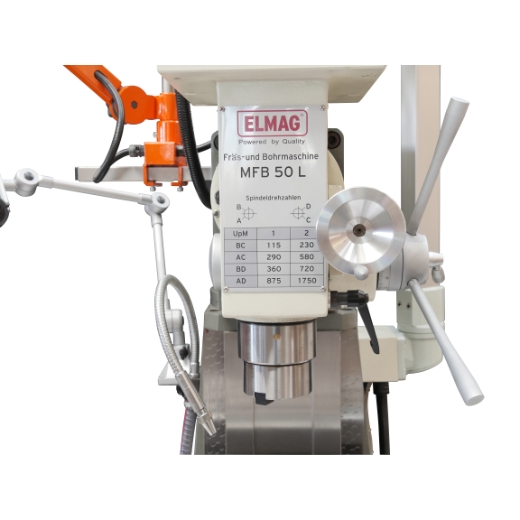 ELMAG Getriebe Fräs- und Bohrmaschine Modell MFB 50 L inkl. 3-Achs Digitale Positionsanzeige (82151)