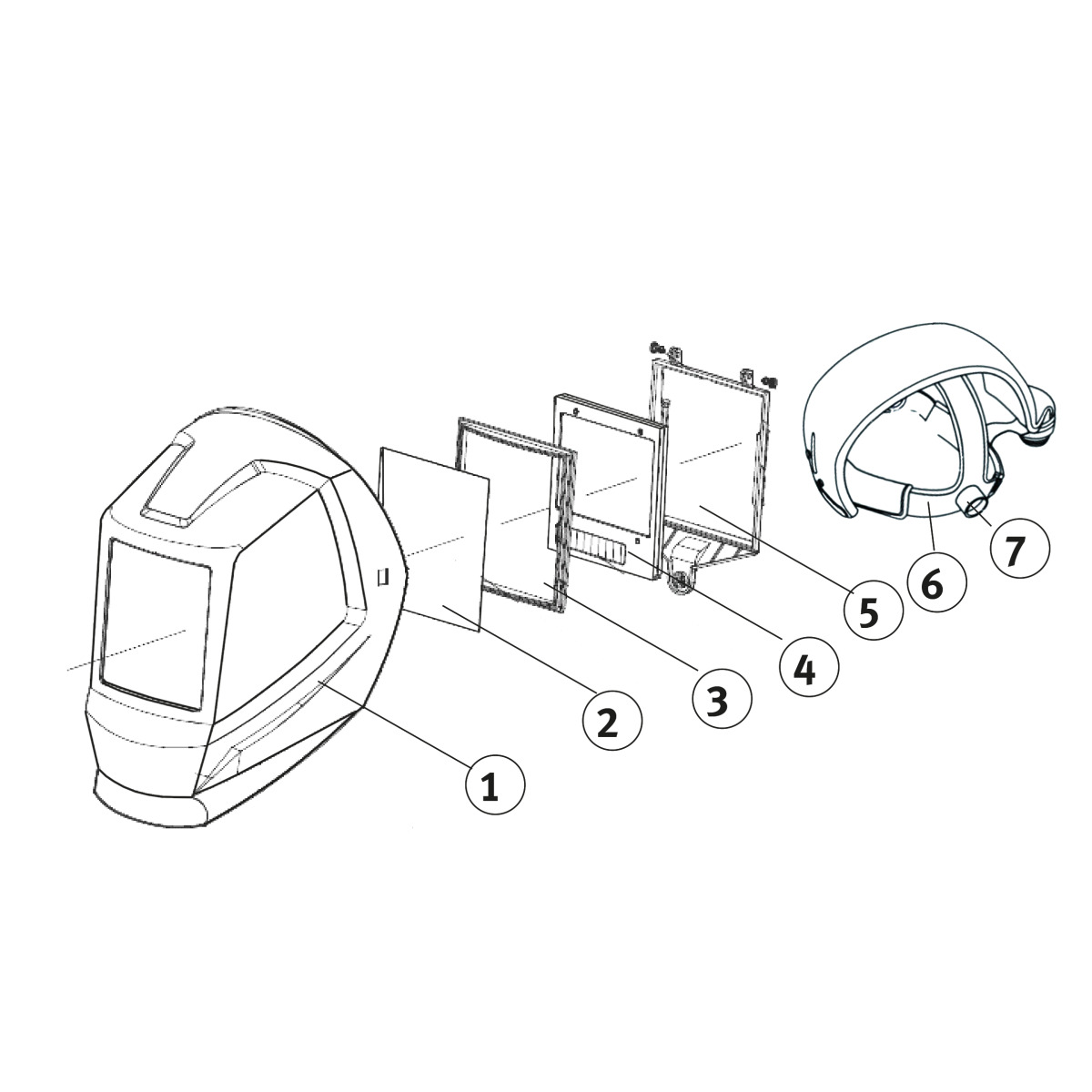 Schweisskraft VarioProtect XXL-W TC Automatik-Schweißschutzhelm 1654057