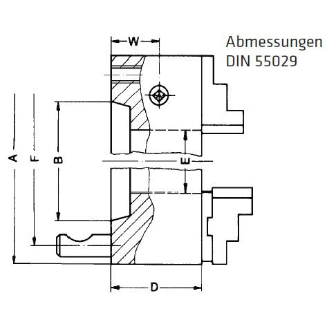 ELMAG RÖHM-Vierbacken Drehfutter (89000)