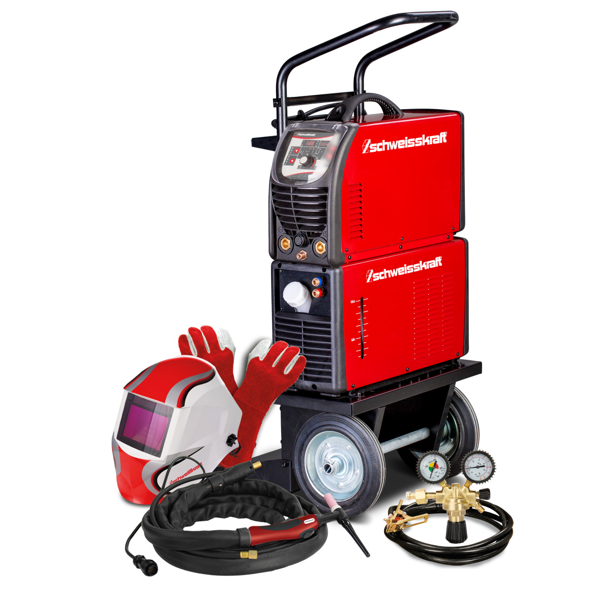Schweisskraft CRAFT-TIG 201 AC/DC P PULSE Set 2 Tragbarer WIG AC/DC Inverter 1074202SET2