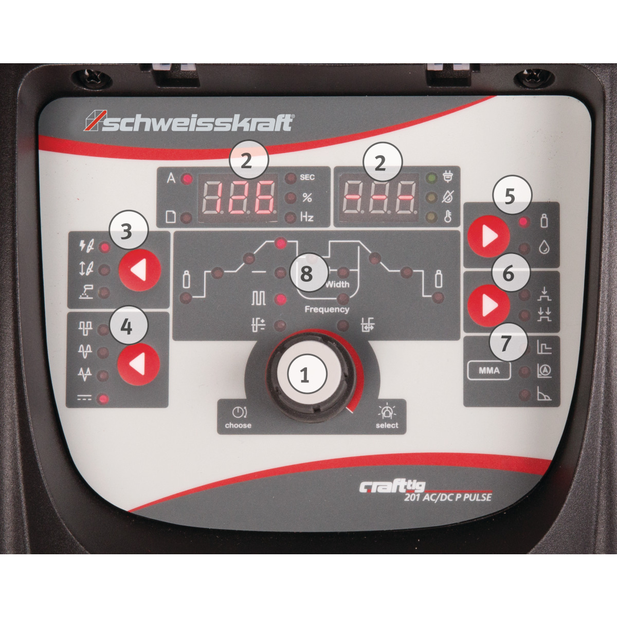 Schweisskraft CRAFT-TIG 201 AC/DC P PULSE Tragbarer WIG AC/DC Inverter 1074202