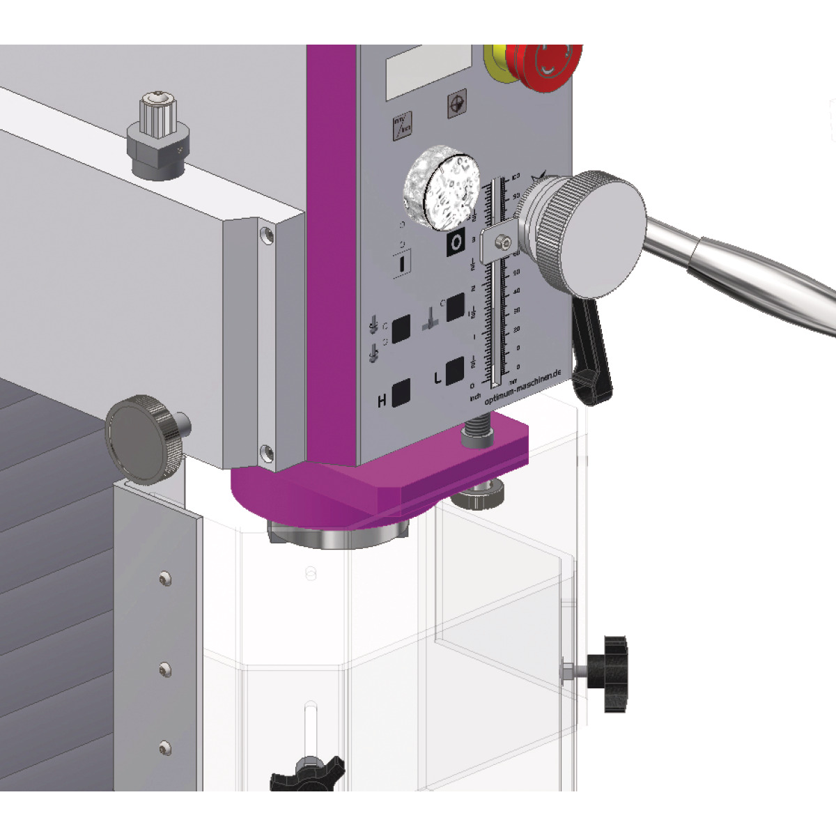Optimum OPTImill MH 35G Bohr-Fräsmaschine 3338166