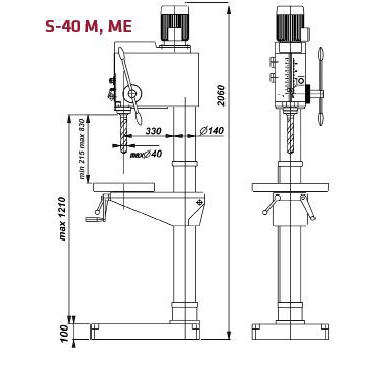 ELMAG STRANDS Getriebe-Säulenbohrmaschine (81024)