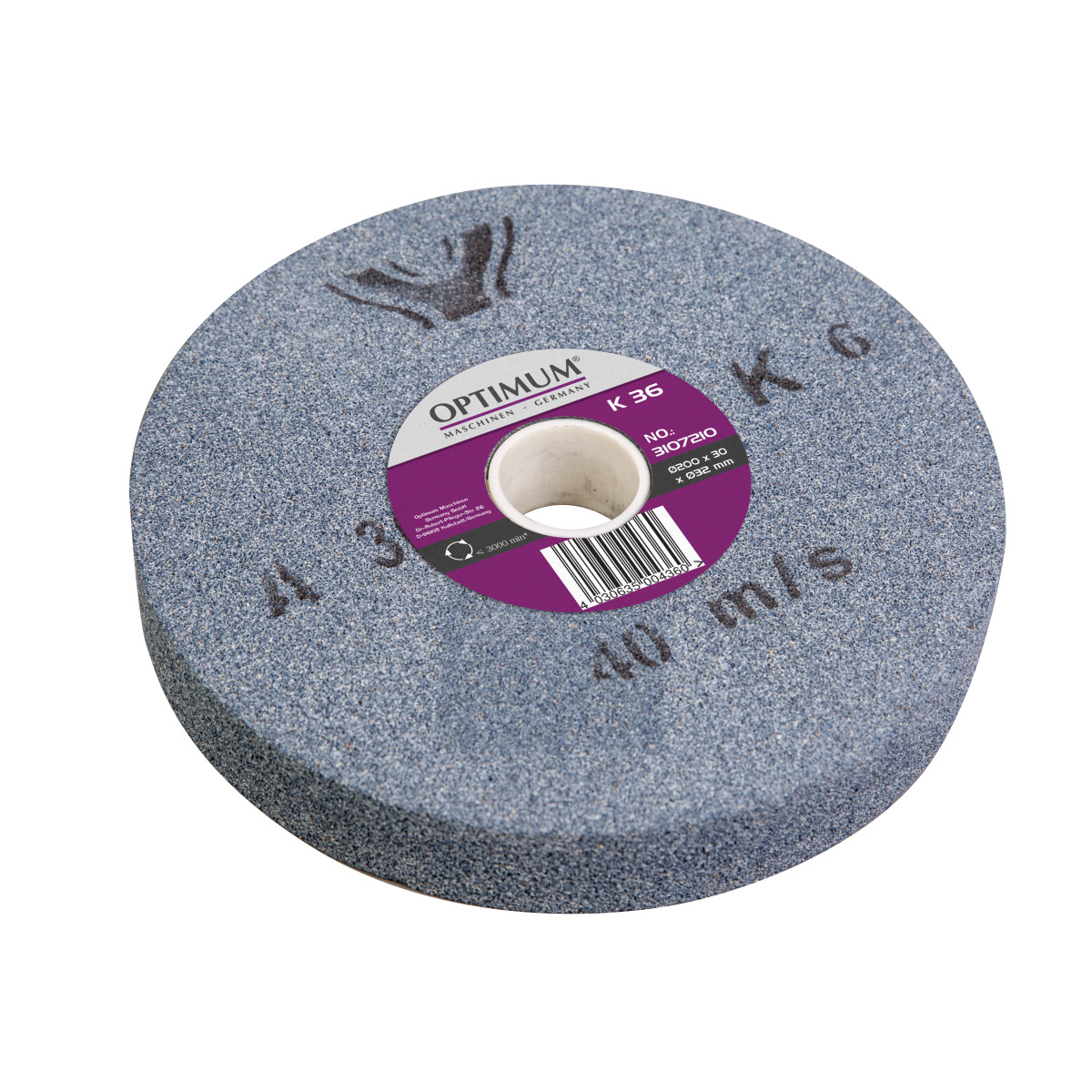 Optimum  Ø 150 x 20 Ø 16 mm, K80 Normalkorund-Schleifscheibe 3107155
