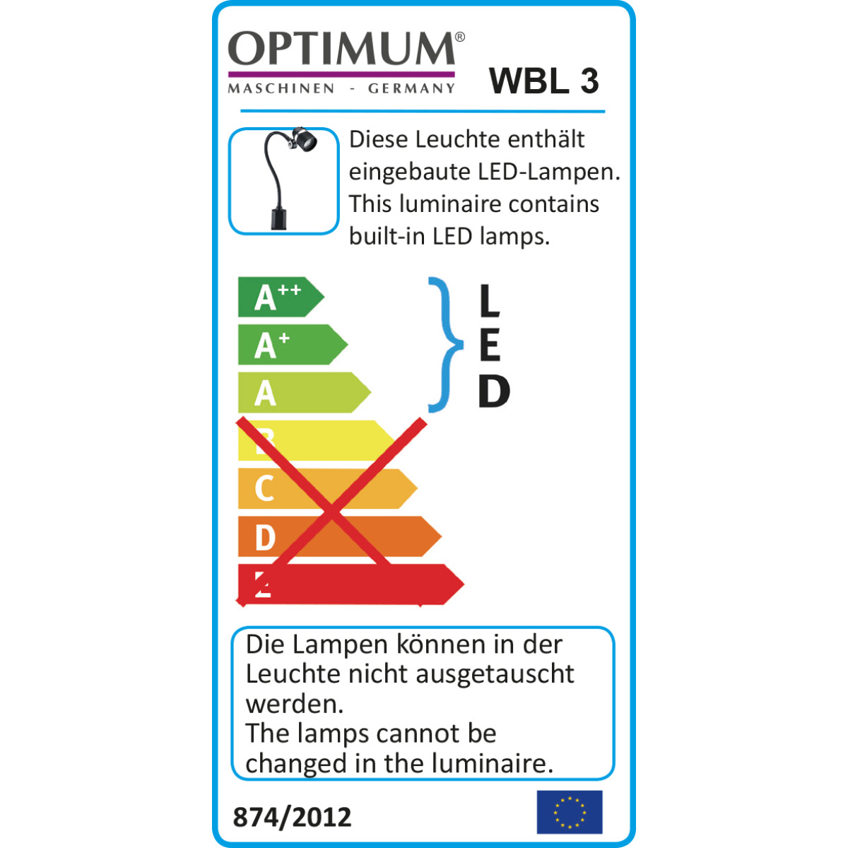Optimum LED-Werkbankleuchte WBL 3 - 3351062