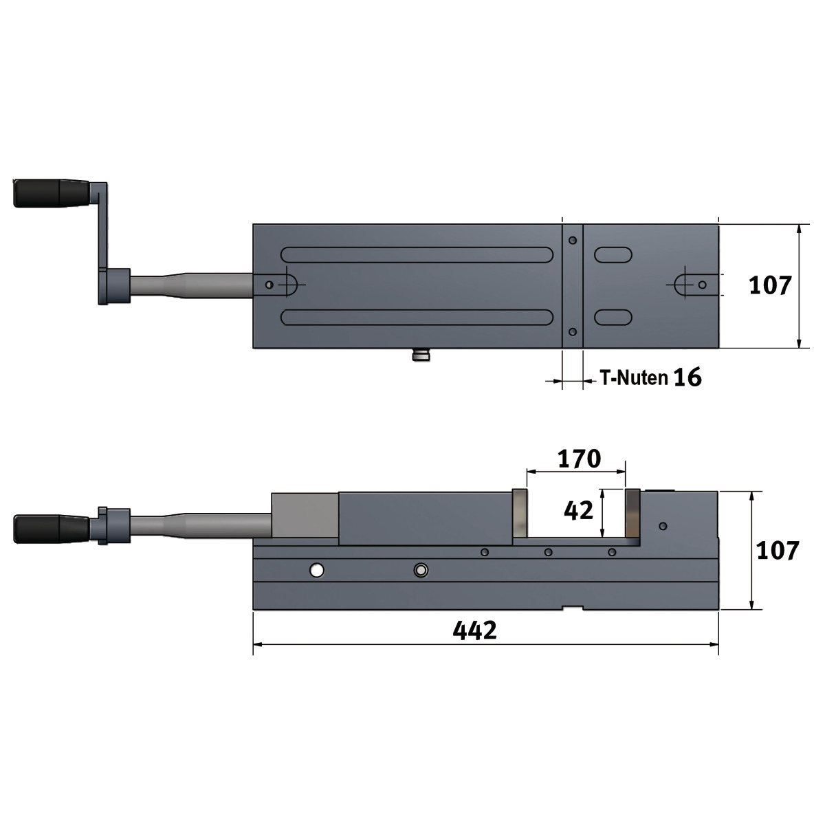 Optimum  HCV 105 CNC-Hydraulikschraubstock 3536210