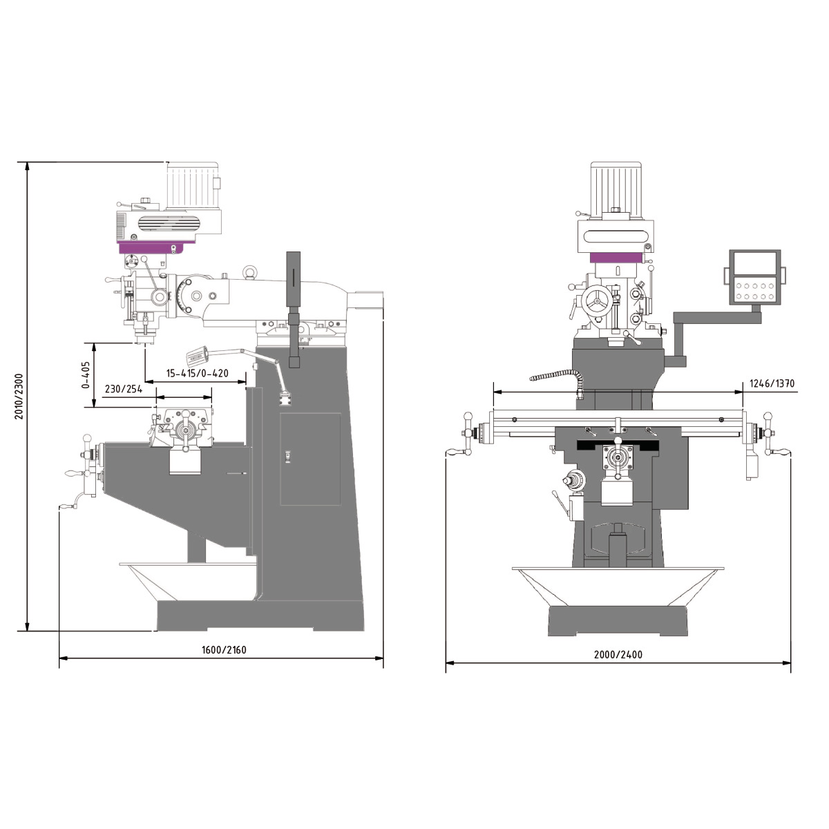 Optimum OPTImill MF 4-B Bohr-Fräsmaschine 3348340