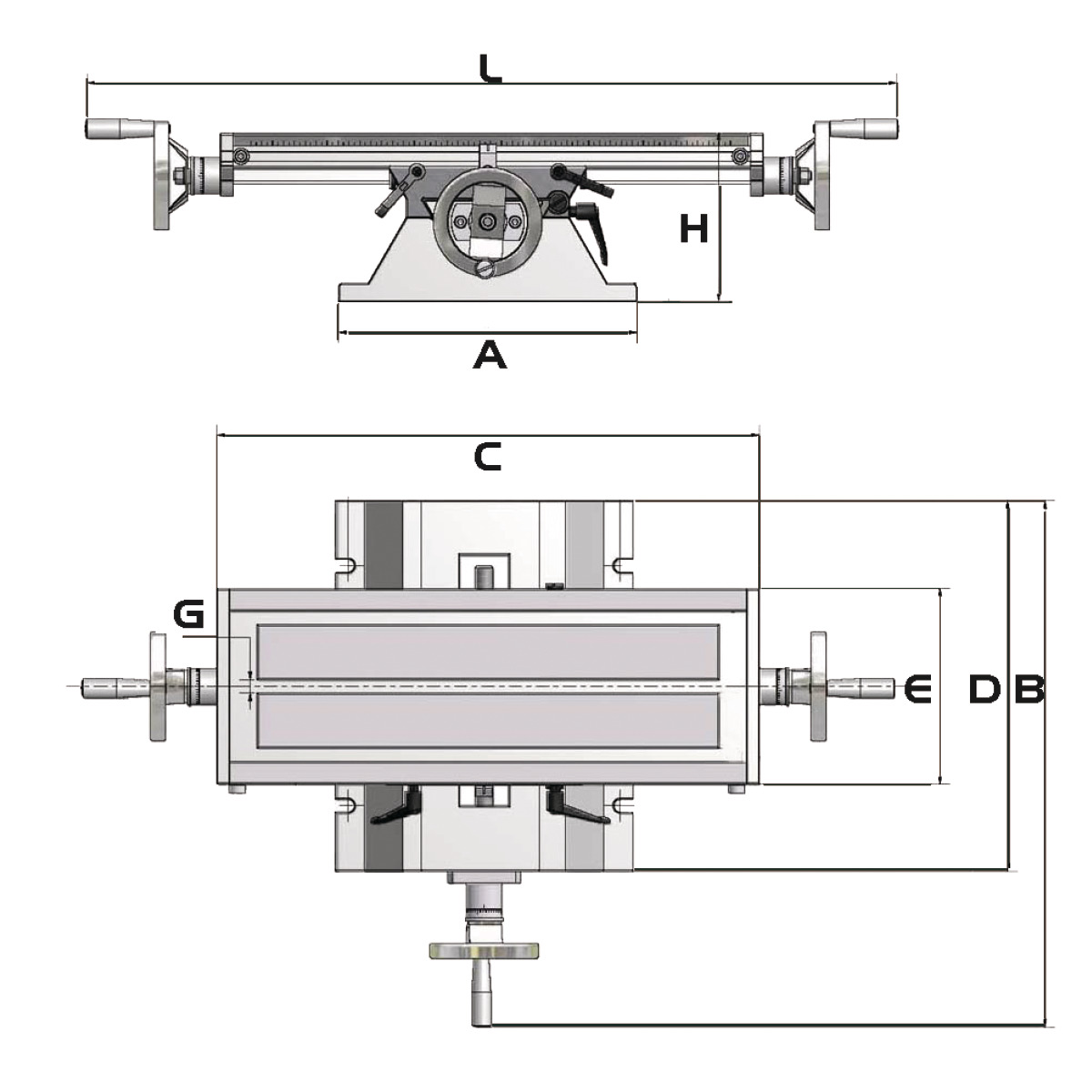Optimum  KT 180 Kreuztisch 3356591