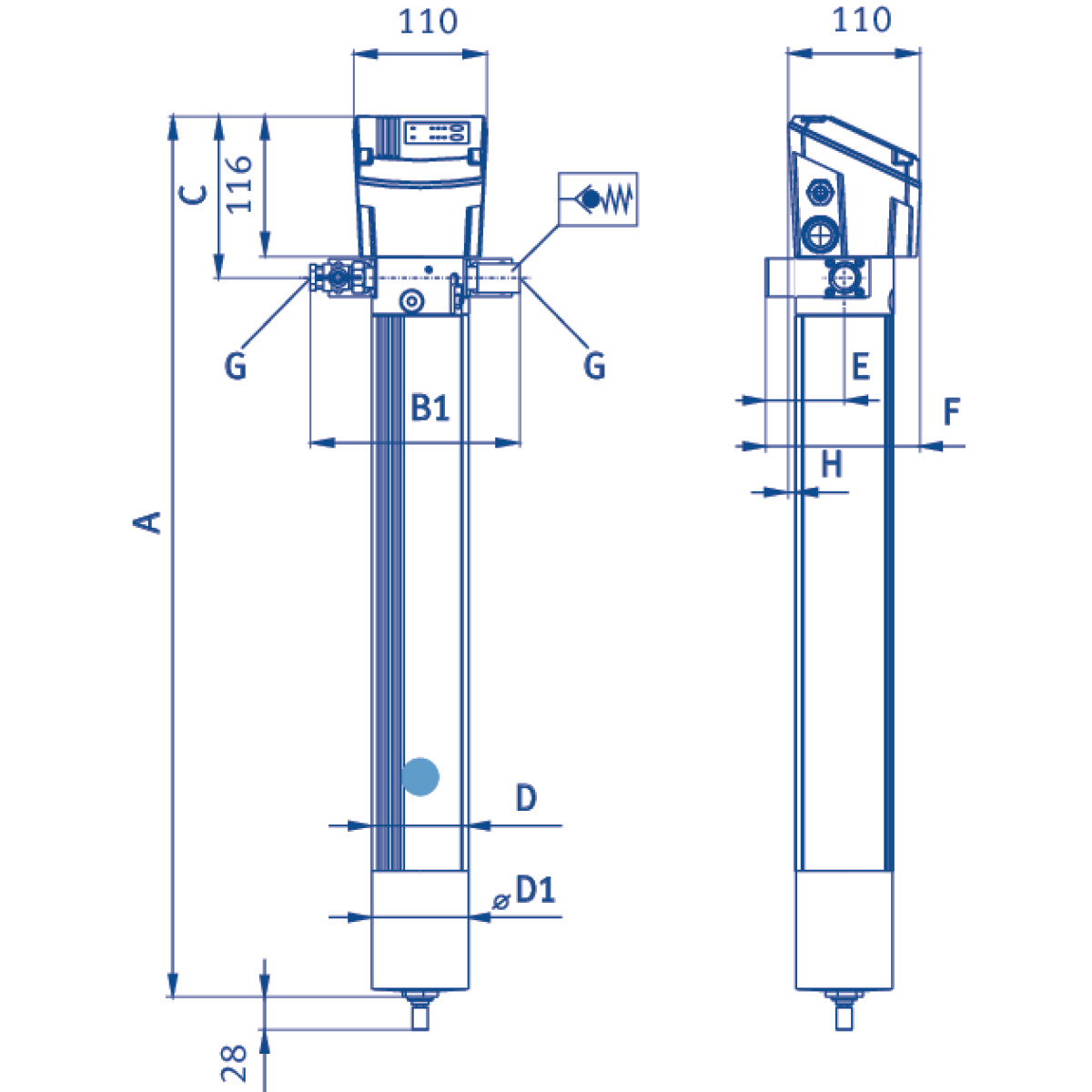 Aircraft DRYPOINT M eco control DEC1-30S Membrantrockner 2048330