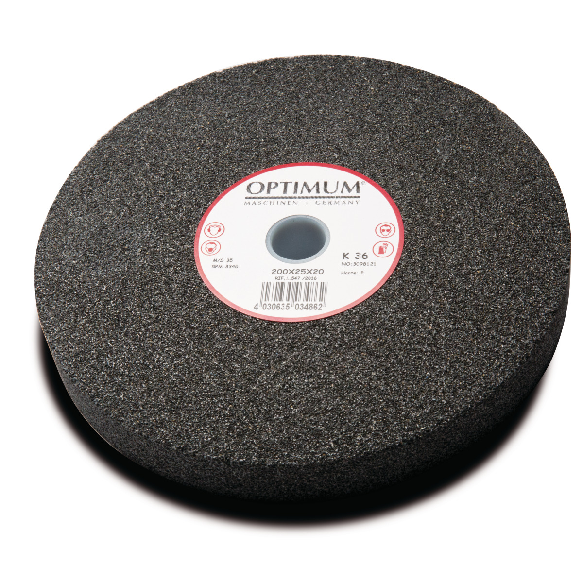 Optimum  Ø 400 x 50 x 40 mm, K60 Normalkorund-Schleifscheibe 3098152