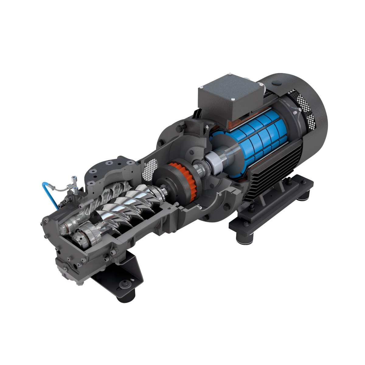 Aircraft A-K-MAX 90-08 VS (PM) Schraubenkompressor 2097902.2
