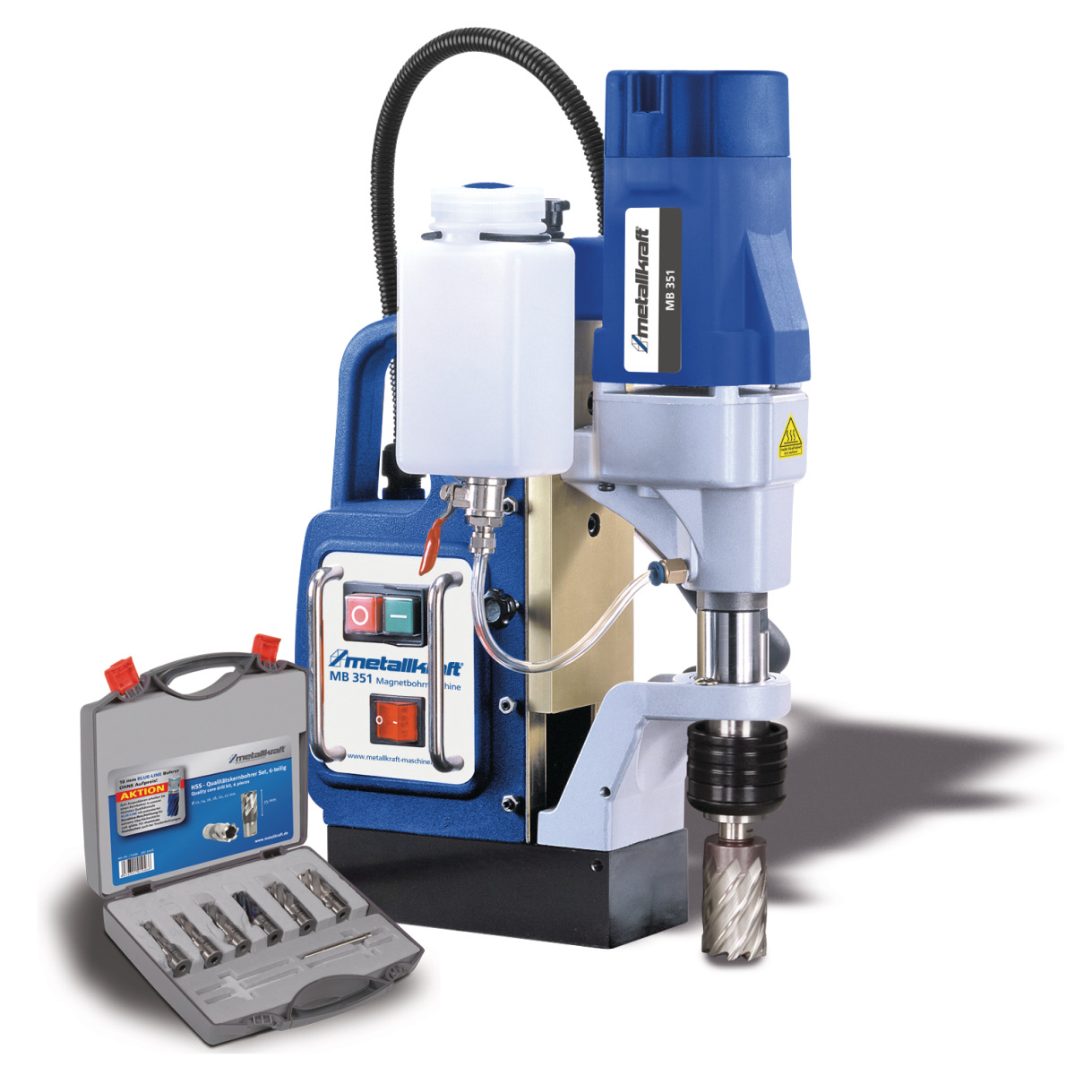 Metallkraft MB 351 Aktions-Set Magnetkernbohrmaschine 3860351SET