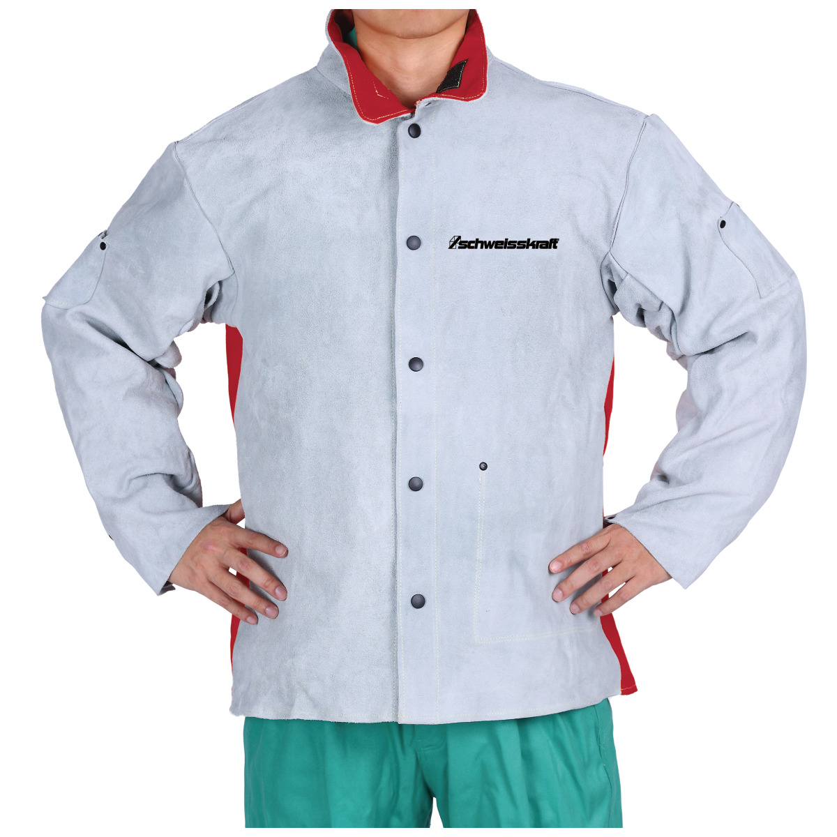 Schweisskraft  Gr. L Schweißerjacke mit Geweberücken 1616200L