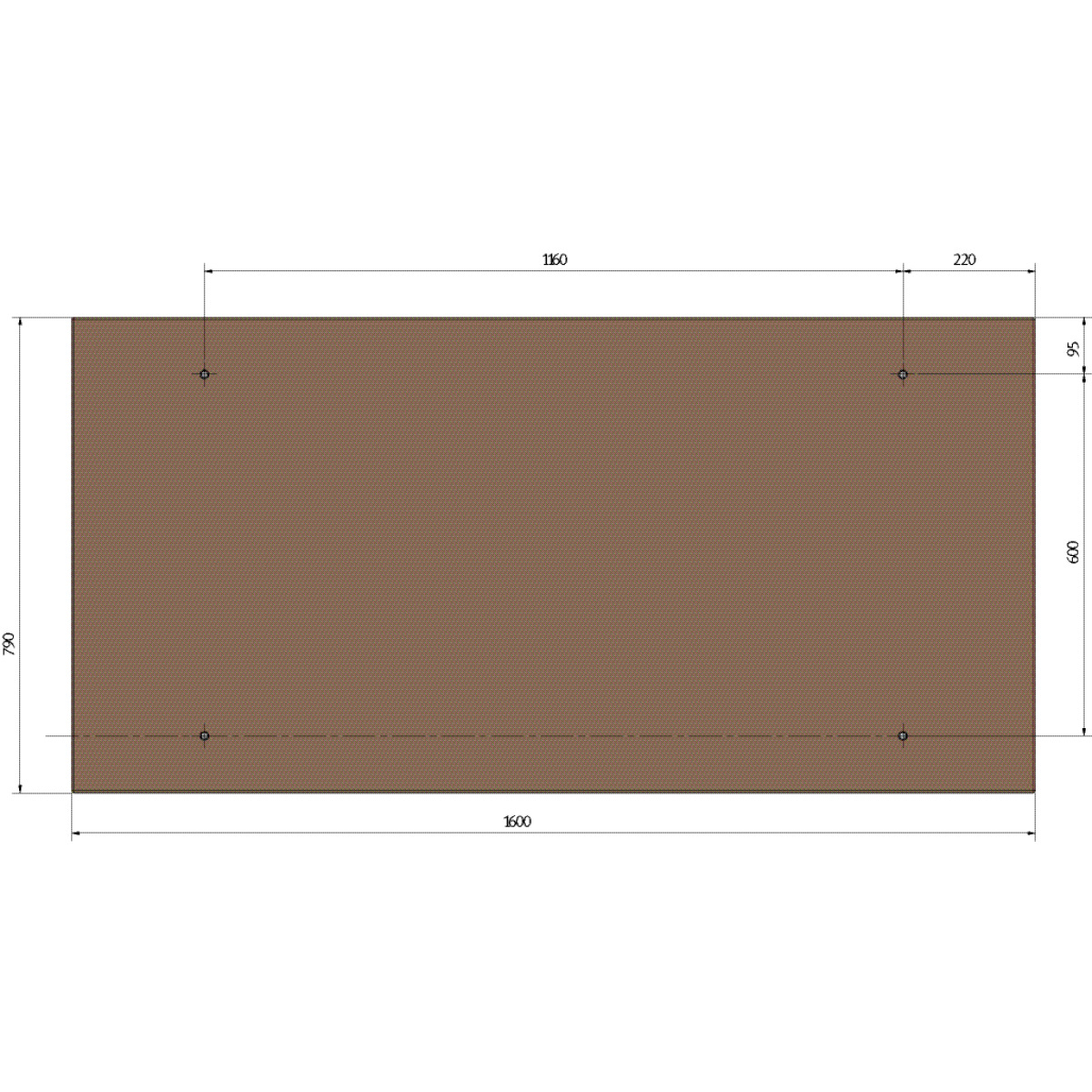 Holzkraft  Buche-Multiplex 1250 x 800 mm Arbeitsplatte 5193301