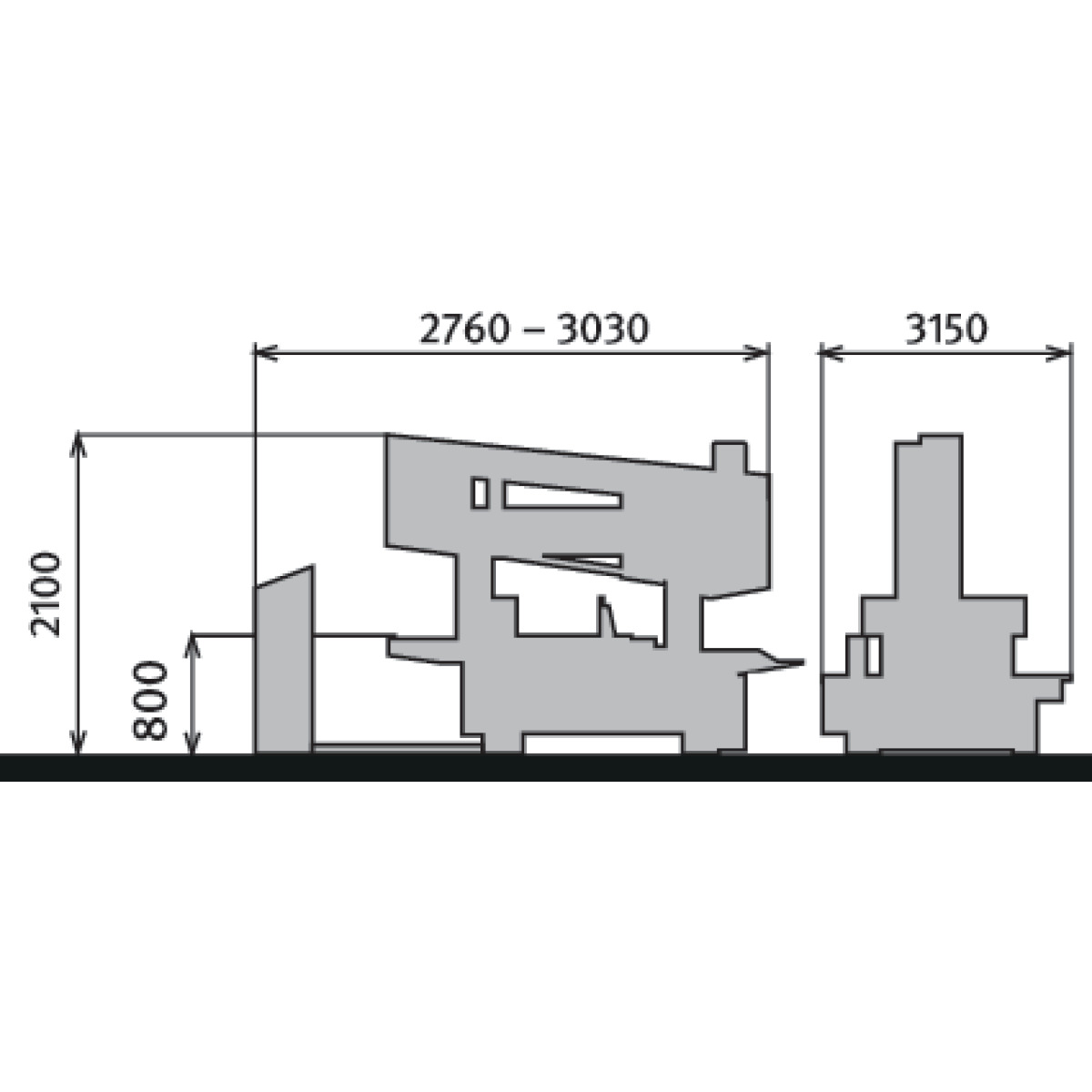 Metallkraft HMBS 340 CNC-DG-X Vollautomatische Zwei-Säulen-Horizontal-Metallbandsäge 3691341